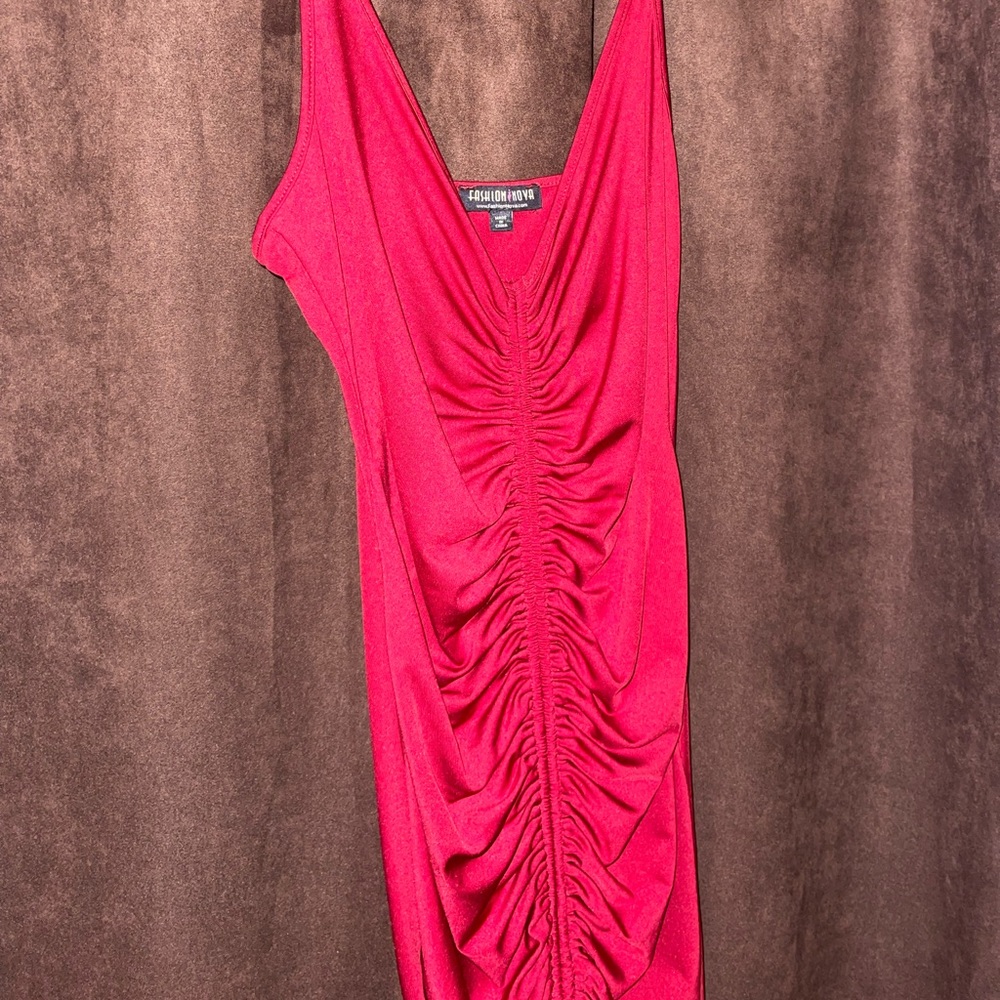 Red dinner dress